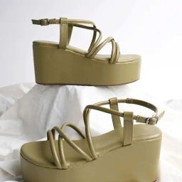 Shoetopia Kids Green Cross Strap Sandals-image-48