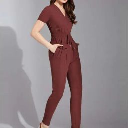 Life With Pockets Mauve Relaxed Fit Jumpsut image 3
