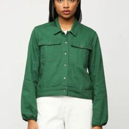 Pepe Jeans Green Cotton Shirt-image-63
