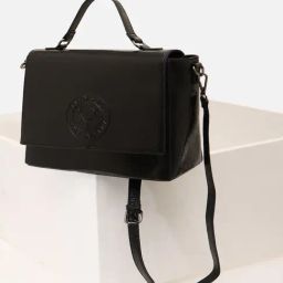 Allen Solly Black Logo Medium Sling Handbag-40