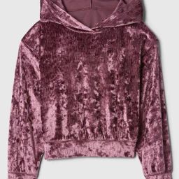 GAP Girls Purple Solid Hoodie-image-97