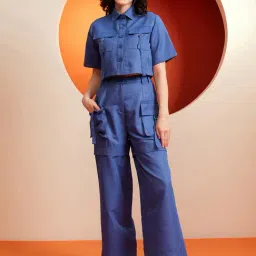 KASSUALLY Blue Maxi Co-Ord Set-image-12