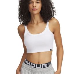 Under Armour White Slim Fit Sports Bra-picture-0