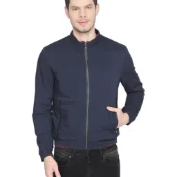 Basics Navy Comfort Fit Jacket-image-79