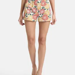 Kazo Multicolor Printed High Rise Shorts-24