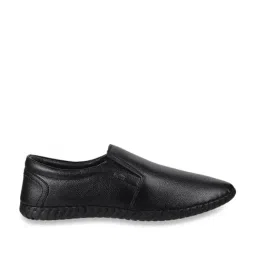 Mochi Men's Black Casual Loafers-image-85