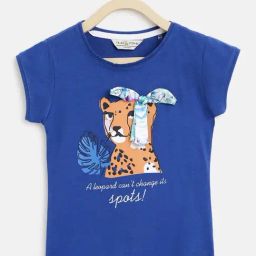Tales & Stories Kids Blue & Yellow Printed T-Shirt-image-31
