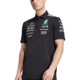 Adidas Black Motorsport MER TM BM Polo T-Shirt-image-54