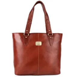 HiLEDER Tan Solid Large Tote Handbag-11