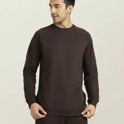XYXX Dark Brown Regular fit Sweatshirt-30