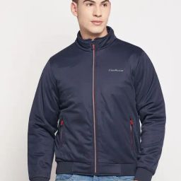 Duke Navy Blue Slim Fit Jacket-image-69