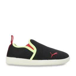 Puma Kids Tobey PS Black & Green Casual Slip-Ons-image-18