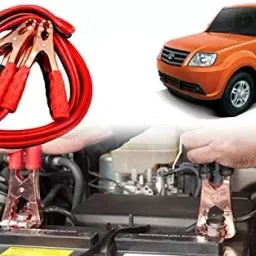 Auto Pearl Car 500 A Jumper Booster Cables Anti Tangle Copper Core 1.83 m (6 Ft) for Tata Sumo Grande-image-29
