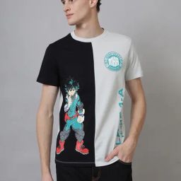 Free Authority Multi My Hero Academia Printed Oversize T-Shirt-image-31