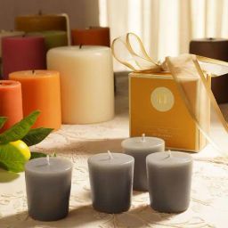 Pure Home and Living Wax Grey Neroli Votive Candles - Set of 4-image-59