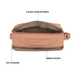 Baggit Tan Animal Effect Extra Small Camera Bag image 5
