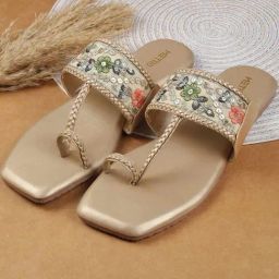 Metro Women's Gold Toe Ring Sandals-picture-2