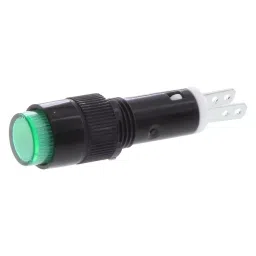 IDEC PANEL MOUNT INDICATOR, LED, 8MM, GREEN, 24V, AP8M122G-image-2