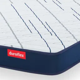 Duroflex Navy & White Foam Edge Dual Comfort Mattress - King Size (72 L x 70 W x 4 H in.) image 2