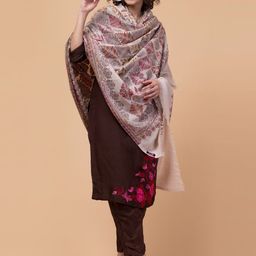 Tweedle Women Ethnic Motifs Woven Design Shawl-image-12