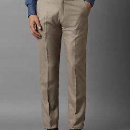 Louis Philippe Brown Slim Fit Trousers-image-81
