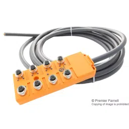 ALPHA WIRE Sensor Distribution Boxes SENSOR DISTRIBUTION BOX, M12-5P, 8PORT, 910-5M NC032-12