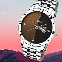 TARIDO Men Printed Dial & Bracelet Style Straps Analogue Watch TD-1815SM05-15