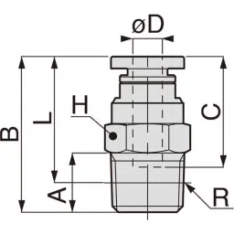 PISCO Tube Fitting EG Antistatic Type Φ5 mm PC6-01EG (Bag of 10 Pcs)-picture-46