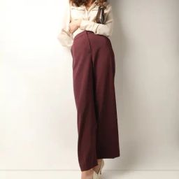 Vero Moda Wine Straight Fit High Rise Pants-image-24