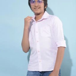 Crimsoune Club Kids Pink Solid Full Sleeves Shirt-image-54