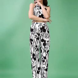 PURVAJA White & Black Printed Co-Ord Set-image-50
