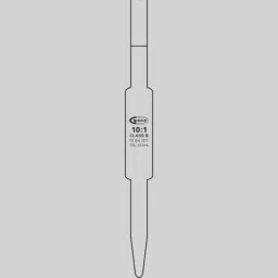 Glassco 1ml Quartz Transfer Volumetric Pipette Class B Q122.540.01-15