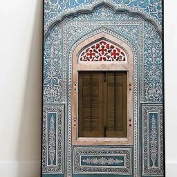 Indian Classic Art Multicolor Canvas Abstract Wall Art-27