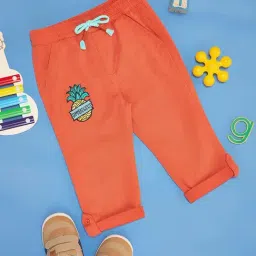 Pantaloons Baby Kids Rust Cotton Printed Pants-picture-40