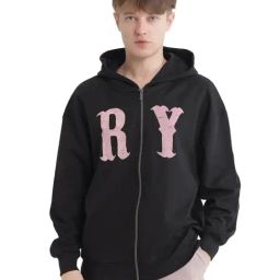 Rare Rabbit Black Boxy Fit Graphic Sweatshirt-image-26
