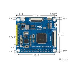 Wavshare 10.3" ePaper Display HAT 1872×1404 e-Ink Display HAT USB/SPI/I80 Interface Raspberry Pi ePaper Display HAT For 16 Grayscale High-Resolution Display - RS8271Wavshare 10.3" ePaper Display HAT 1872×1404 e-Ink Display HAT USB/SPI/I80 Interface Raspberry Pi ePaper Display HAT For 16 Grayscale High-Resolution Display - RS8271 image 5