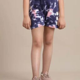 Kidsville Navy & Pink Printed Shorts-image-8