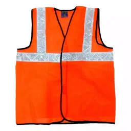 BRALA Orange 2 Inch High Visibility Reflective Tape Safety Neon Waistcoat Jacket for Construction Workers, Traffic Police (Pack of 12 Piece)-30