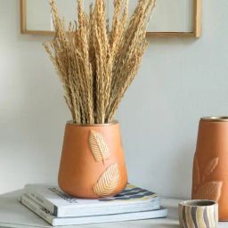 ellementry Natural Terracotta Frangipani Vase (Medium)-picture-13