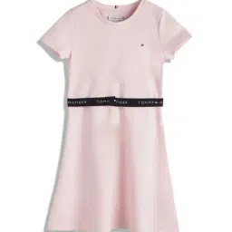 Tommy Hilfiger Kids Pink Regular Fit Dress-picture-43