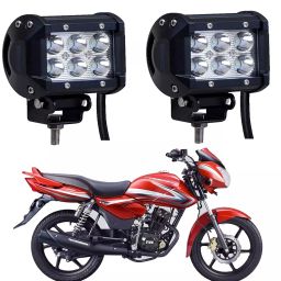 Cartronics 18W 6 Led Aluminum Bar Light/Fog Light for TVS Phoenix 125-38