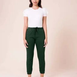 Go Colors! Green Mid Rise Sports Joggers-image-30