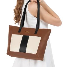 Lavie Adelia Tan Color Block Large Tote Bag-picture-5