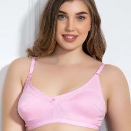 Clovia Pink Non Wired Non Padded Full Coverage Bra-picture-29