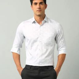 Arrow Blue Cotton Regular Fit Printed Shirt-picture-48
