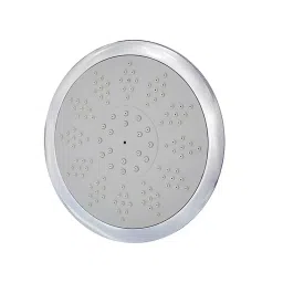 Aquieen 203.2 mm (8 Inch) Round Brass Silver Wall Mount Overhead Shower, AQN 622-10