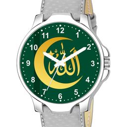Gopal Shopcart Unisex Printed Dial & Straps Analogue Watch 3KANSLV Islamic GRENUM01 GREY L-image-25