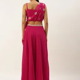 Ethnovog Georgette Embroidered Co-Ords image 5