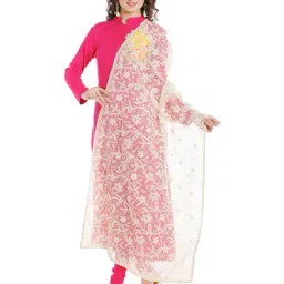Dupatta Bazaar Ivory Cotton Dupatta-image-27