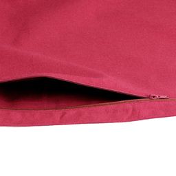 SWAYAM Magenta Set of 5 Solid Square Cushion Covers image 4
